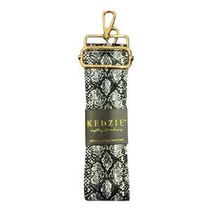 Kedzie - Snakeskin Interchangeable Bag Strap with Gold Hardware